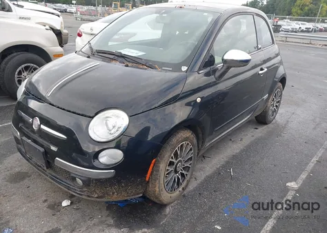 2012 Fiat 500 Lounge z USA, uszkodzony, nr VIN 3C3CFFCR2CT253986